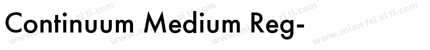 Continuum Medium Reg字体转换